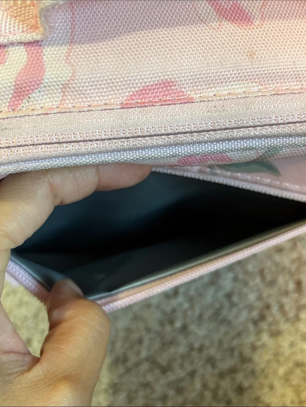 Pottery Barn Insulated Pink Floral Zip Up Lunch Box | school | girly | basics